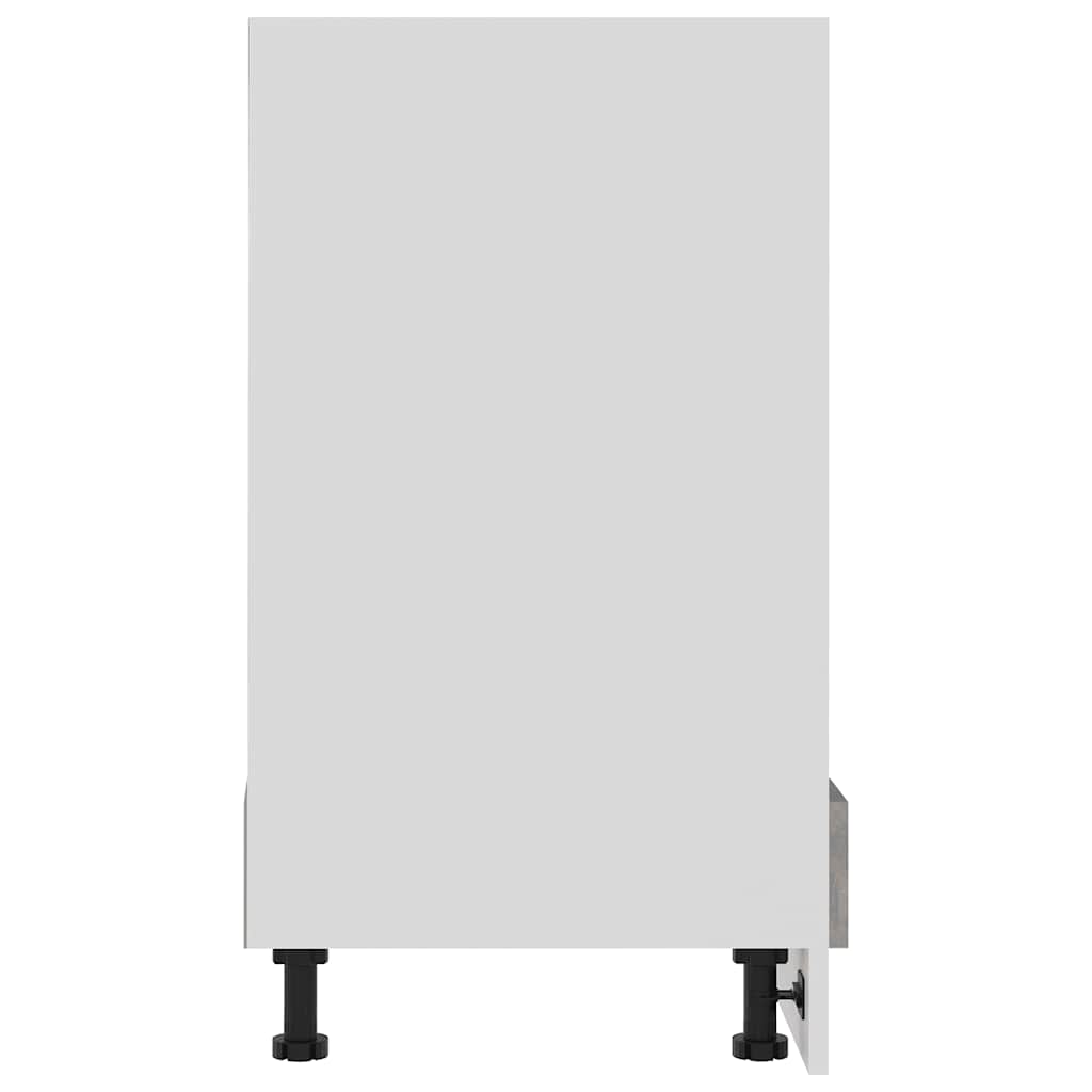 Oven Cabinet Lyon Concrete Grey 60x46x81.5 cm Engineered Wood