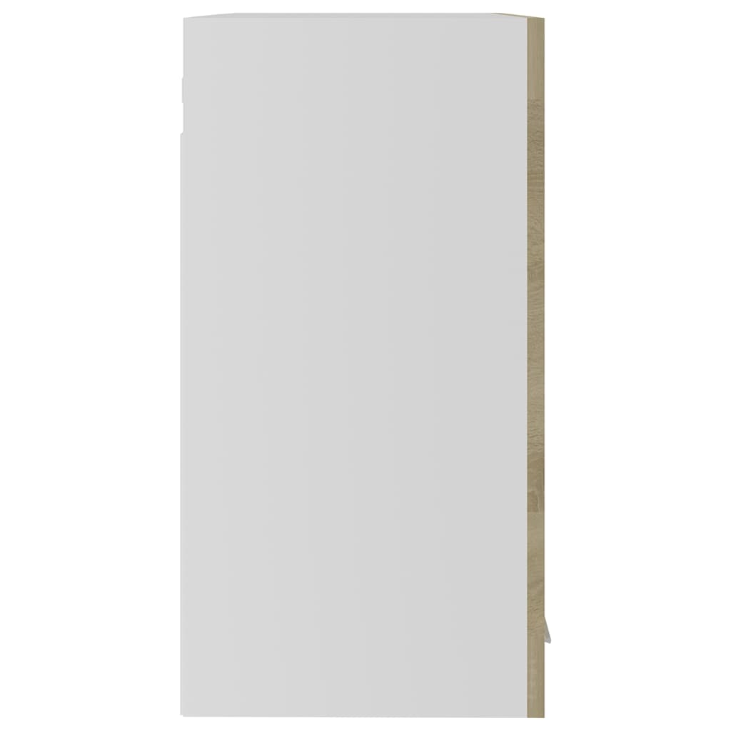 Hanging Glass Cabinet "Lyon" Sonoma Oak 60x31x60 cm