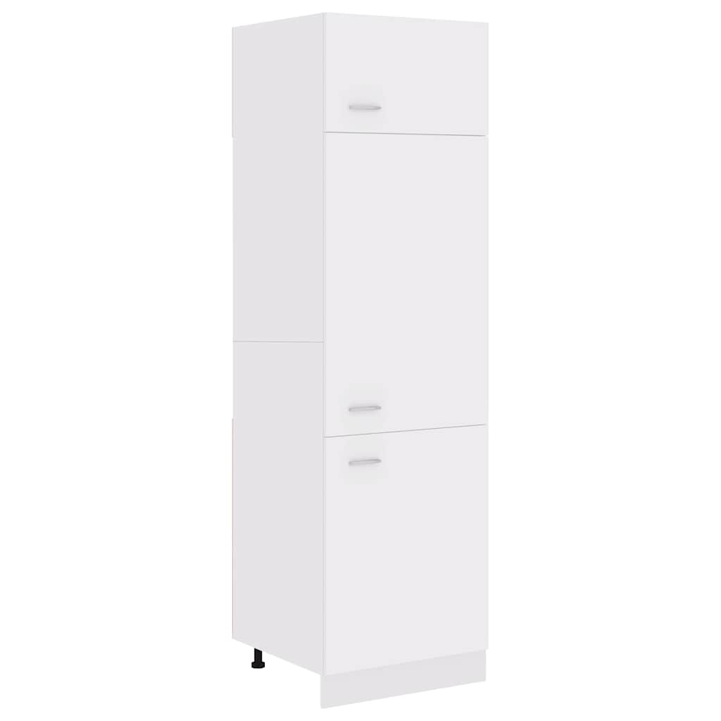 Refrigerator Cabinet Lyon White 60x57x207 cm Engineered Wood