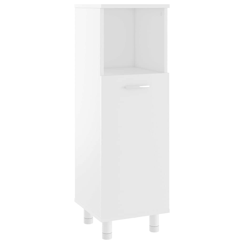 Bathroom Cabinet White 30x30x95 cm Engineered Wood