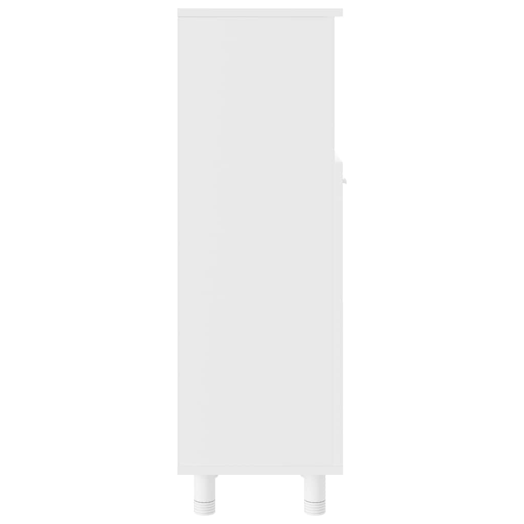 Bathroom Cabinet White 30x30x95 cm Engineered Wood