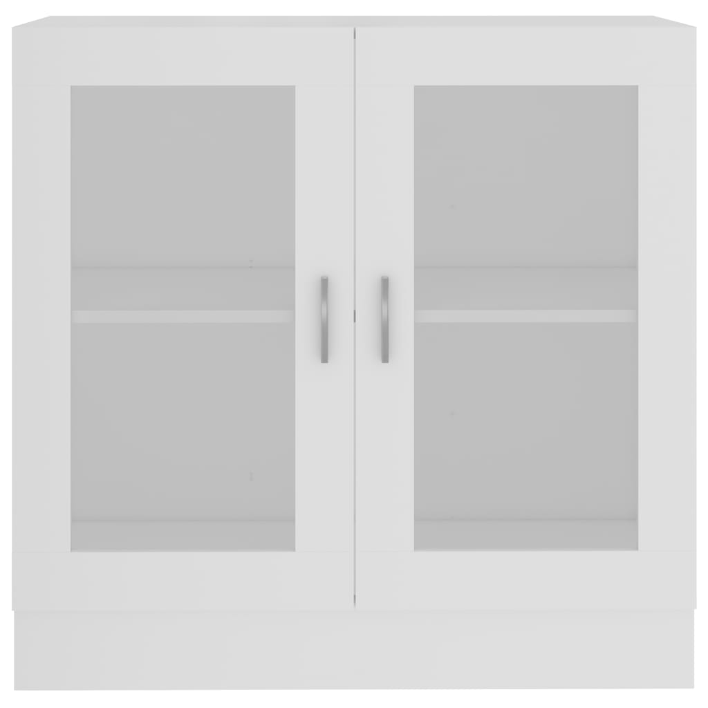 Vitrine Cabinet White 82.5x30.5x80 cm Engineered Wood