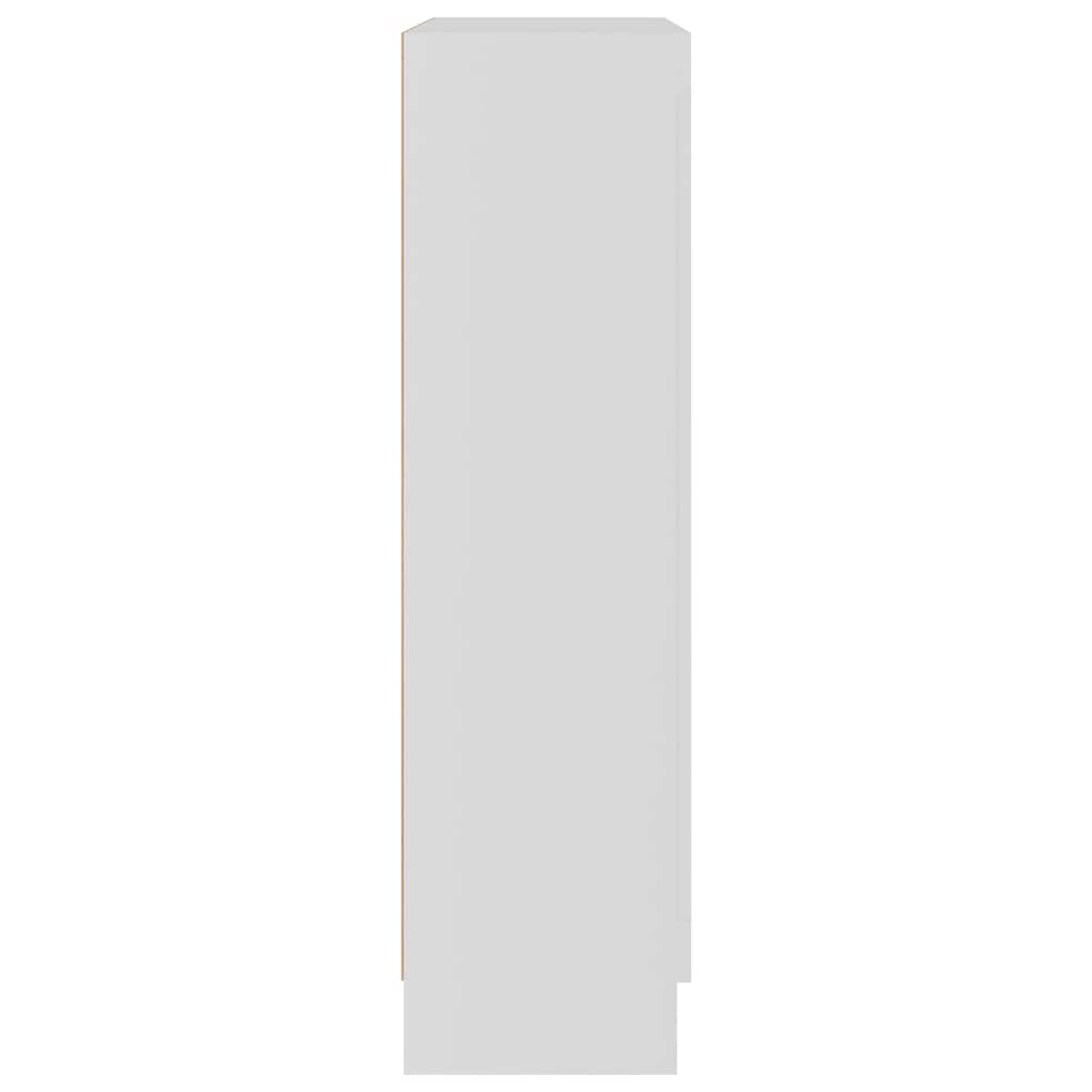 Vitrine Cabinet White 82.5x30.5x115 cm Engineered Wood