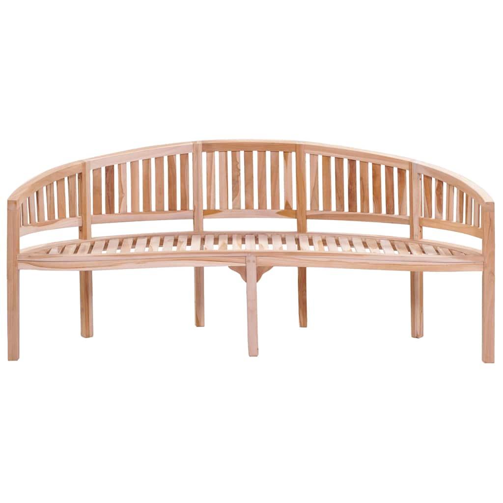 Banana Bench 200 cm Solid Teak Wood