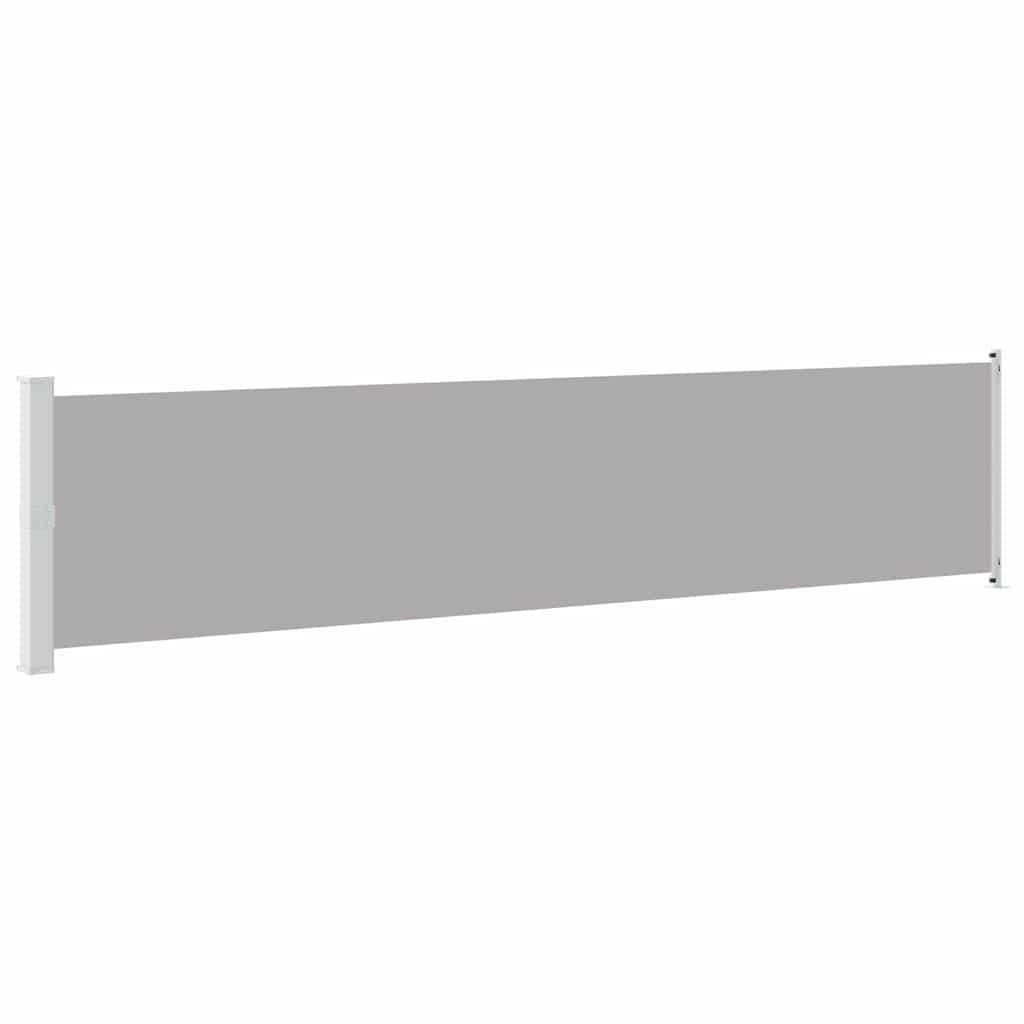 Patio Retractable Side Awning 140x600 cm Grey