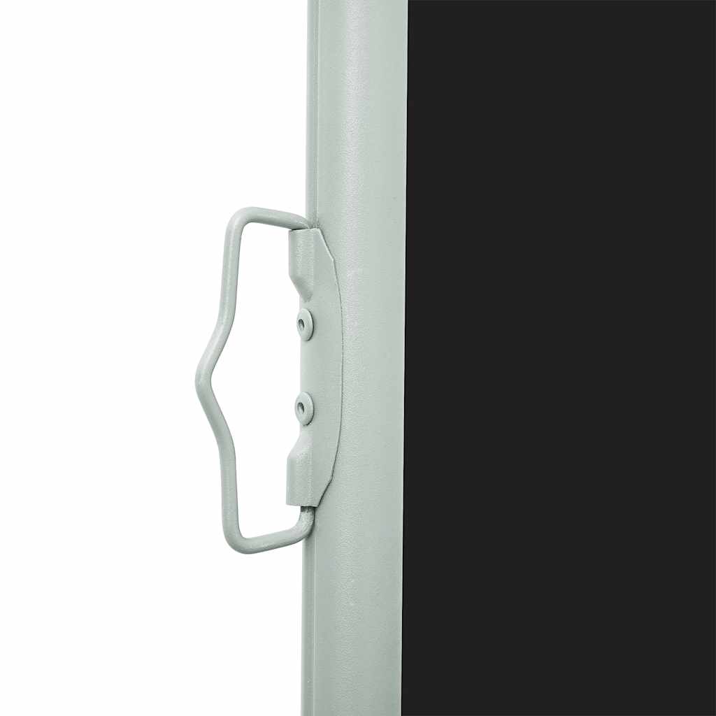 Patio Retractable Side Awning 600x160 cm Black