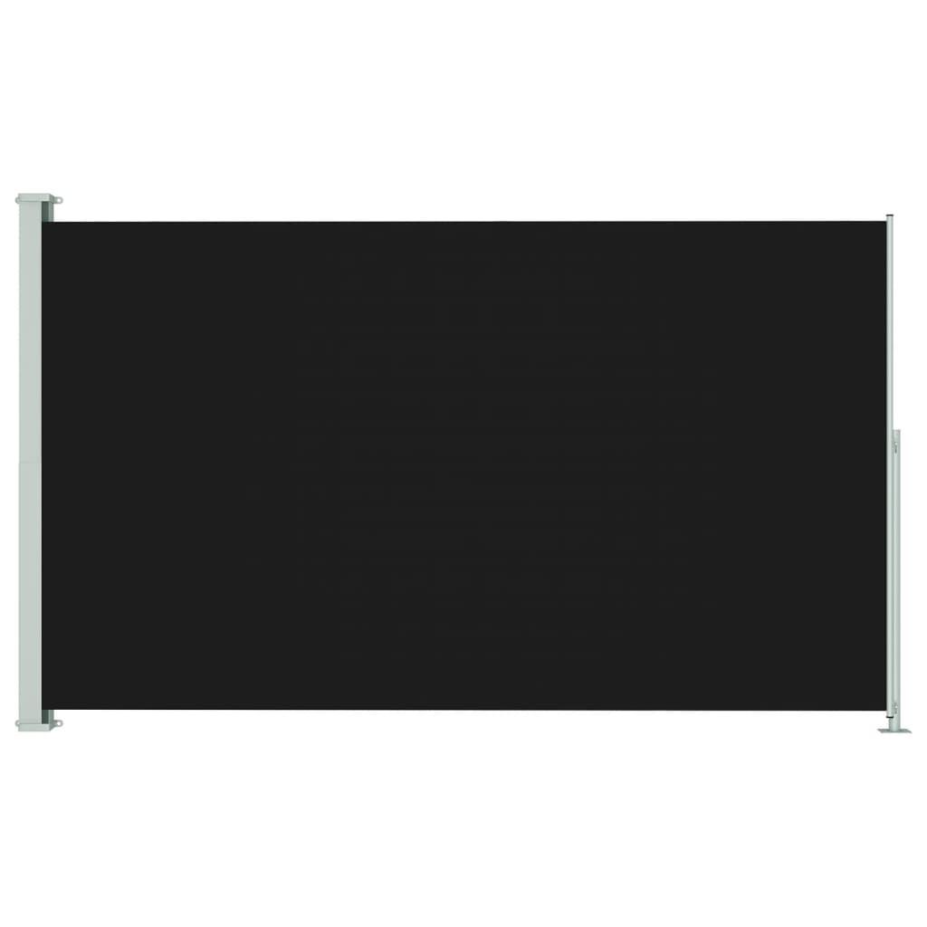 Patio Retractable Side Awning 180x300cm Black
