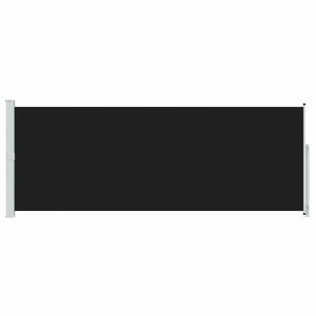 Patio Retractable Side Awning 180x500cm Black
