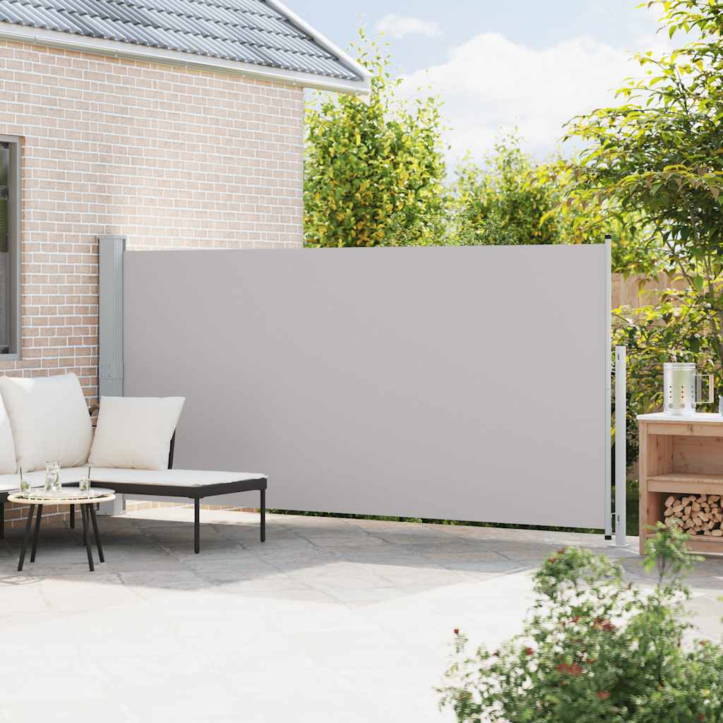 Patio Retractable Side Awning 180x500cm Grey