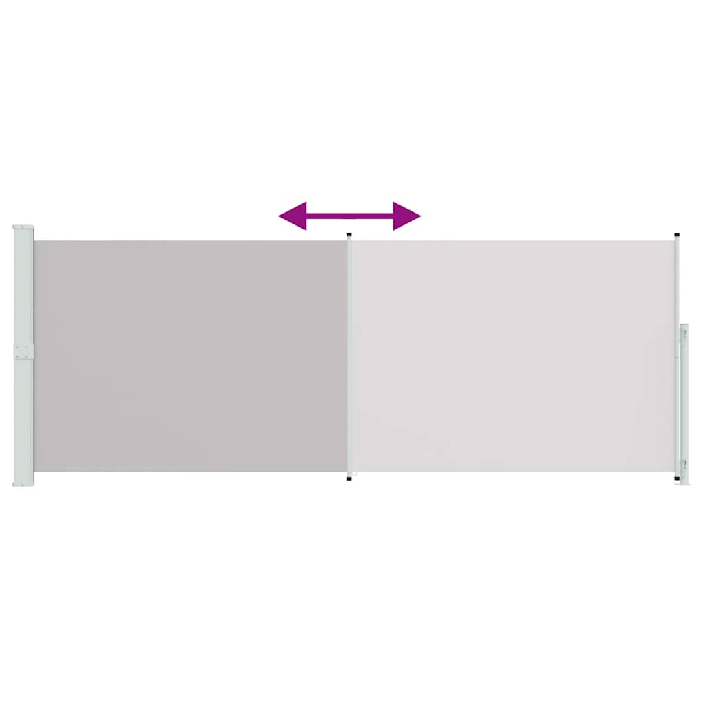 Patio Retractable Side Awning 180x500cm Grey