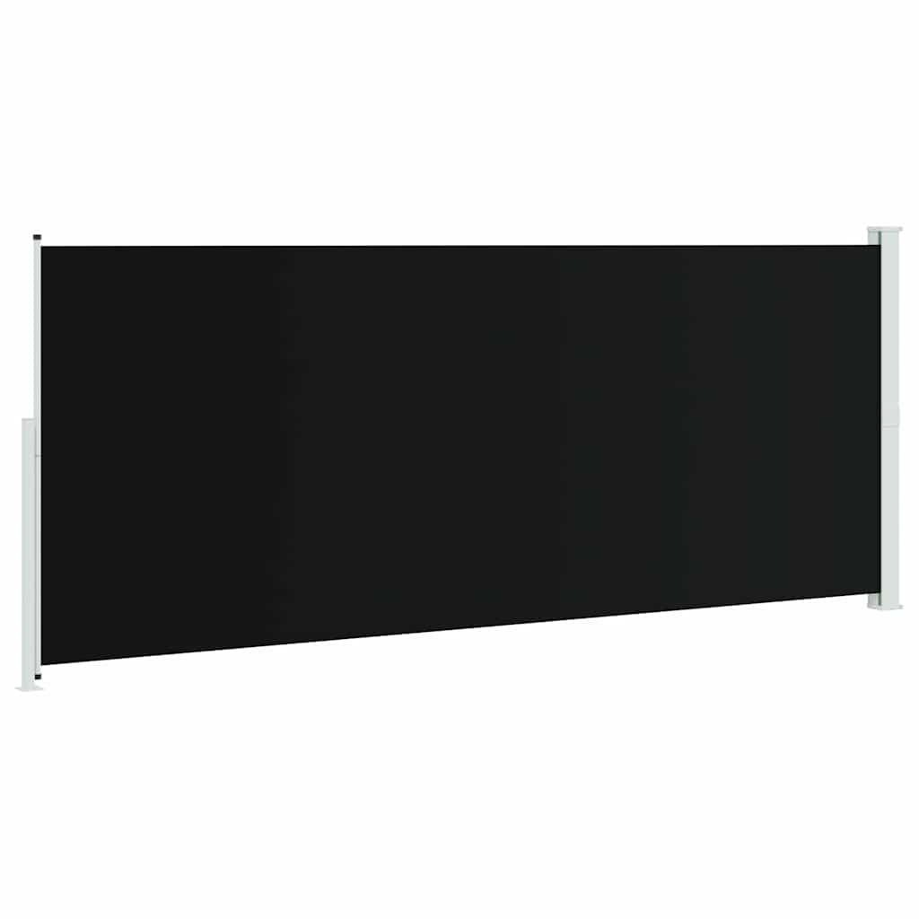 Patio Retractable Side Awning 200x514cm Black