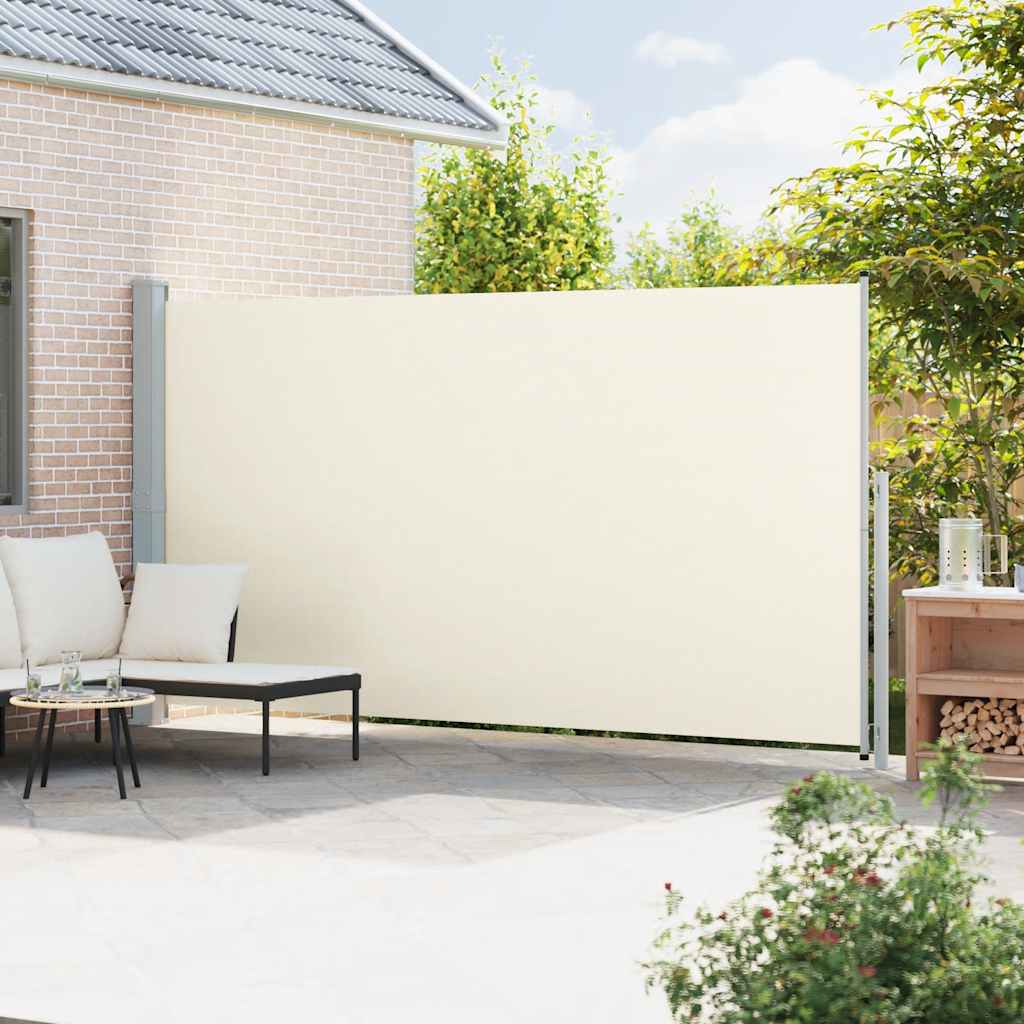 Patio Retractable Side Awning 200x500cm Cream