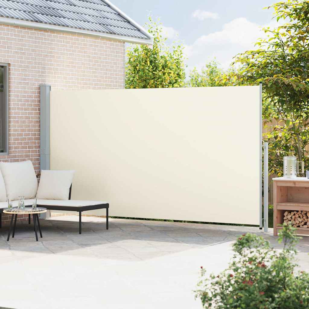 Patio Retractable Side Awning 200x514cm Cream