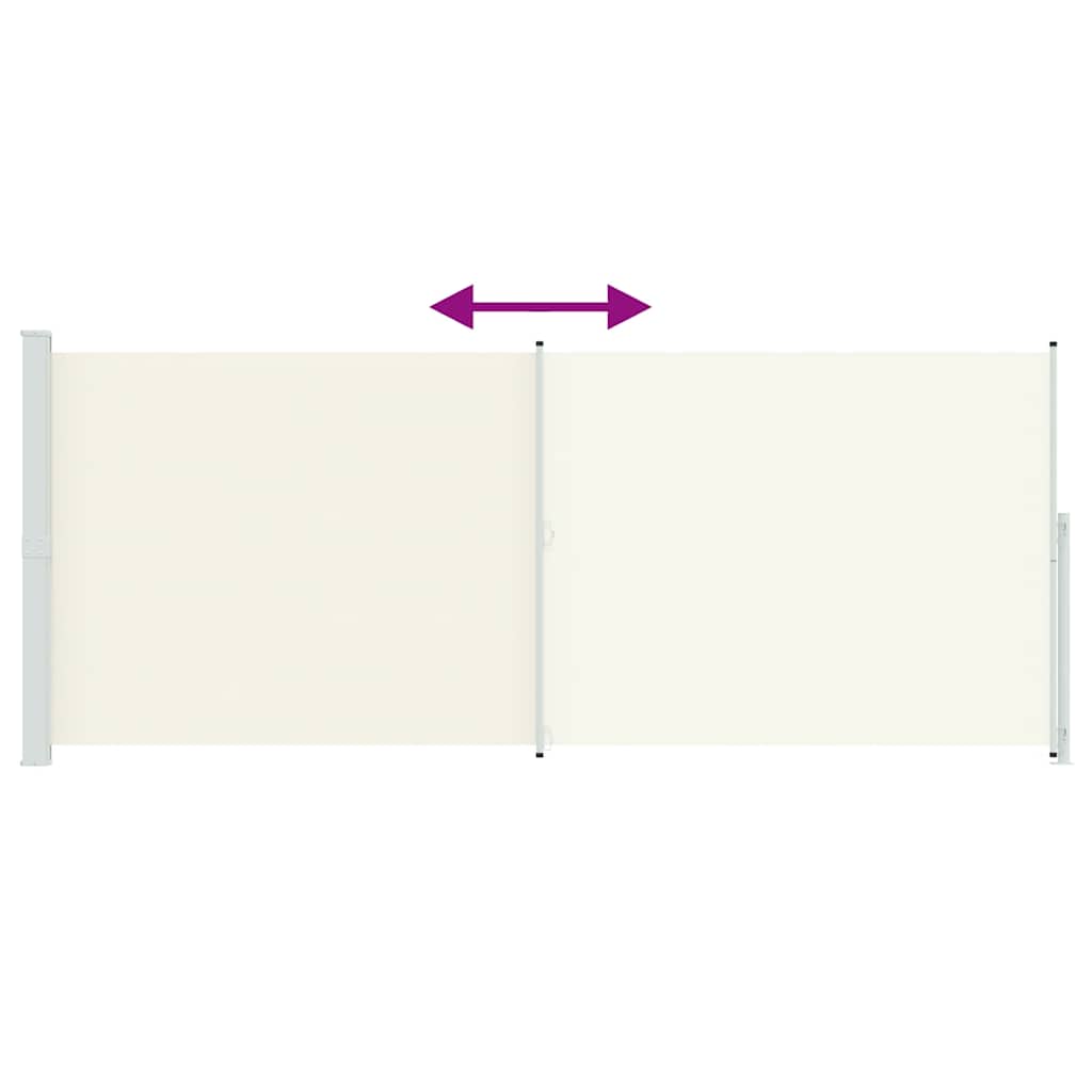 Patio Retractable Side Awning 200x500cm Cream