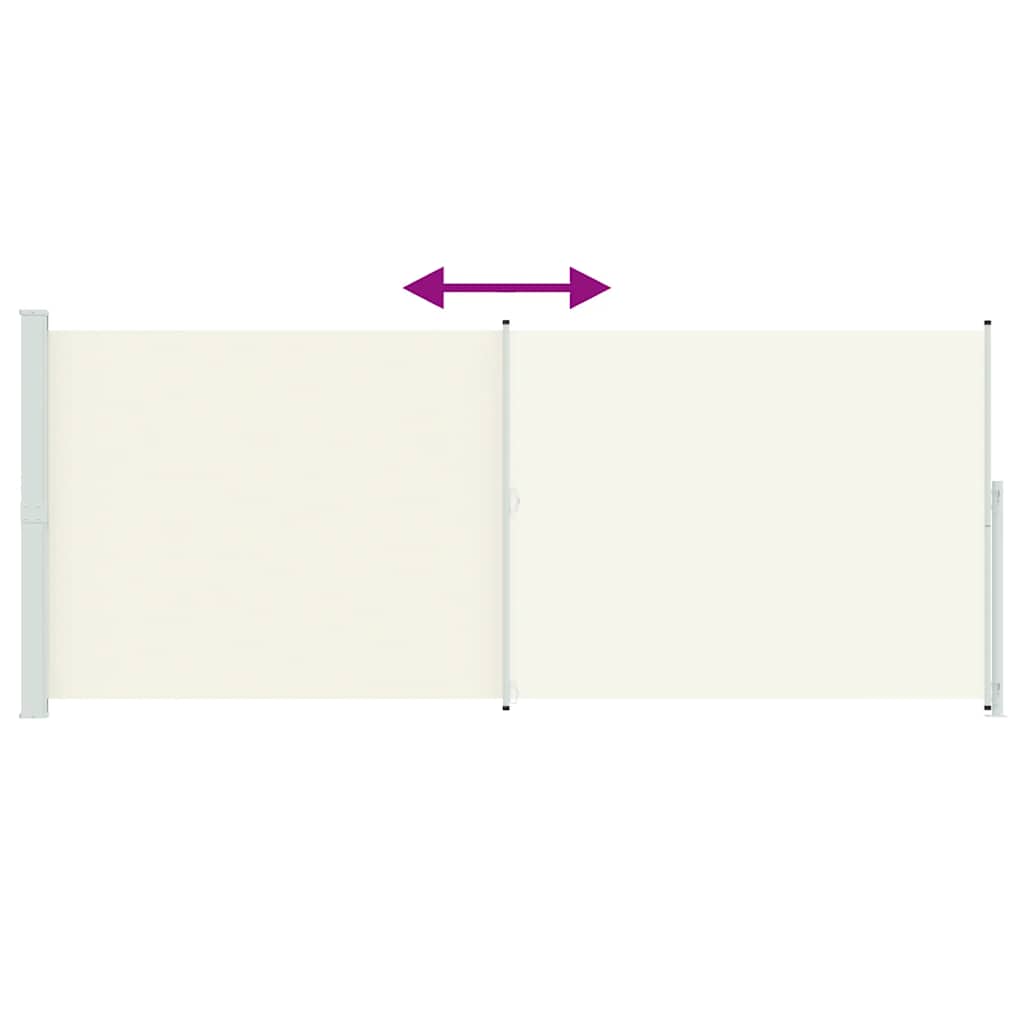 Patio Retractable Side Awning 200x514cm Cream