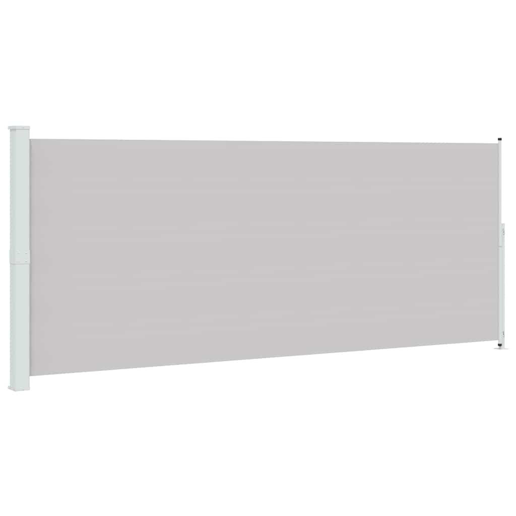 Patio Retractable Side Awning 200x514cm Grey