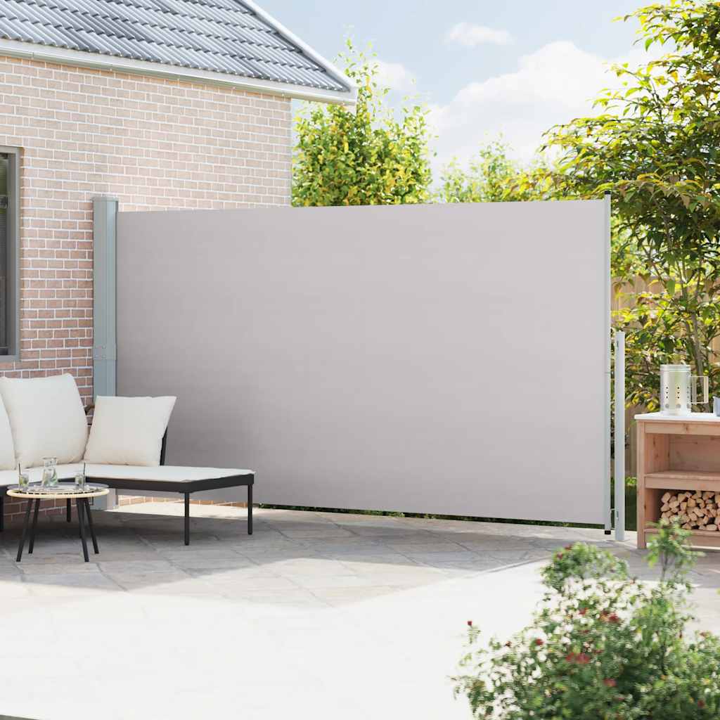 Patio Retractable Side Awning 200x514cm Grey