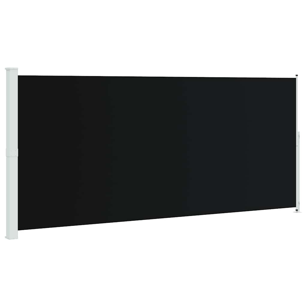 Patio Retractable Side Awning 220x514cm Black