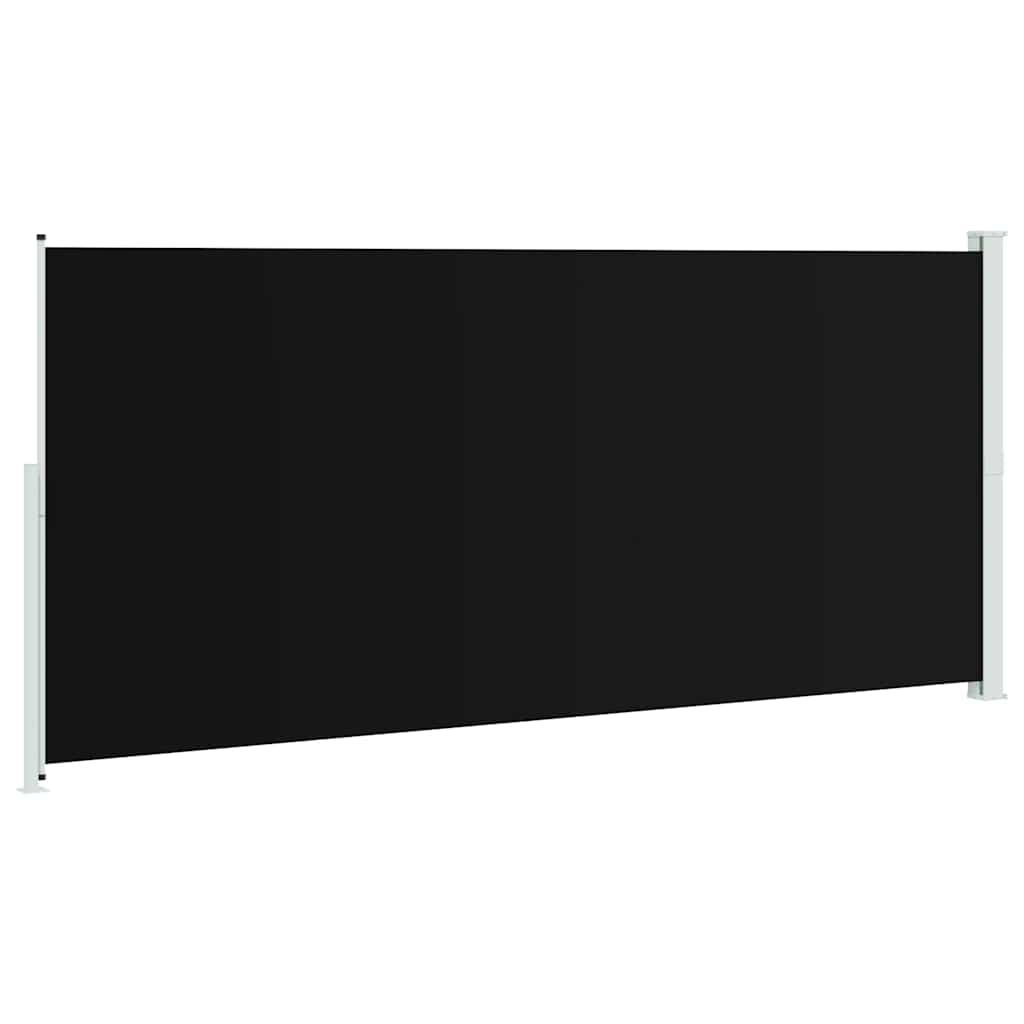 Patio Retractable Side Awning 220x514cm Black