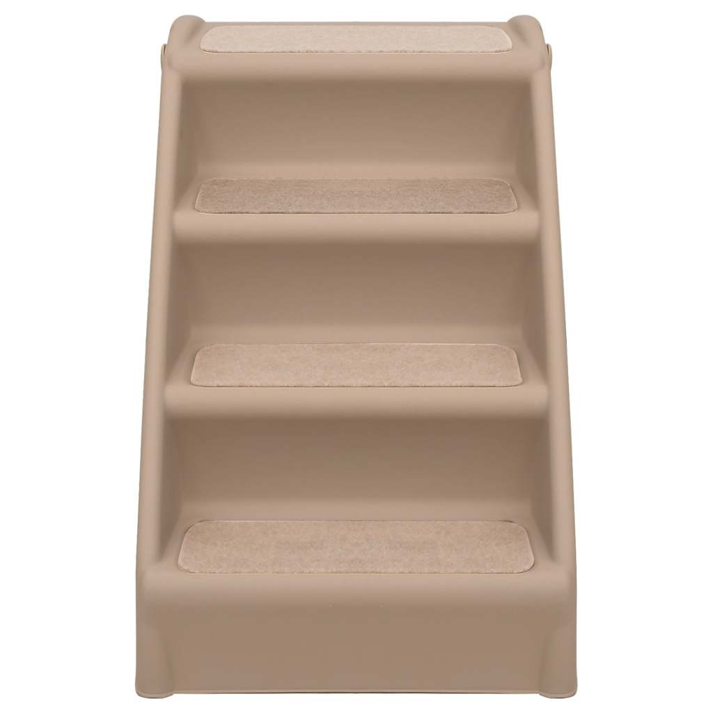 Folding Dog Stairs Brown 62x40x49.5 cm