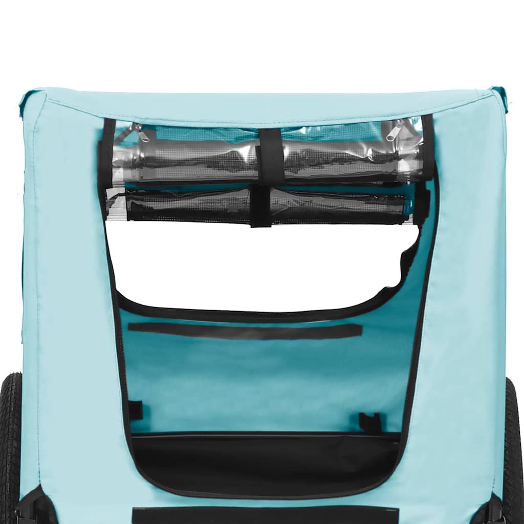 Pet Bike Trailer Blue and Black
