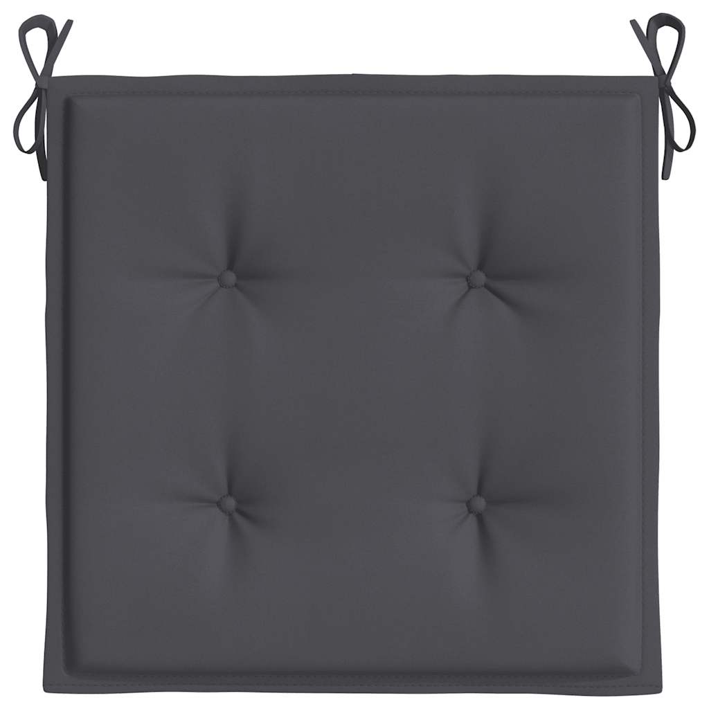 Garden Chair Cushions 6 pcs Anthracite 40x40x3 cm Oxford Fabric
