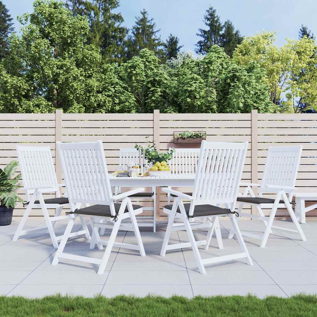 Garden Chair Cushions 6 pcs Anthracite 40x40x3 cm Oxford Fabric