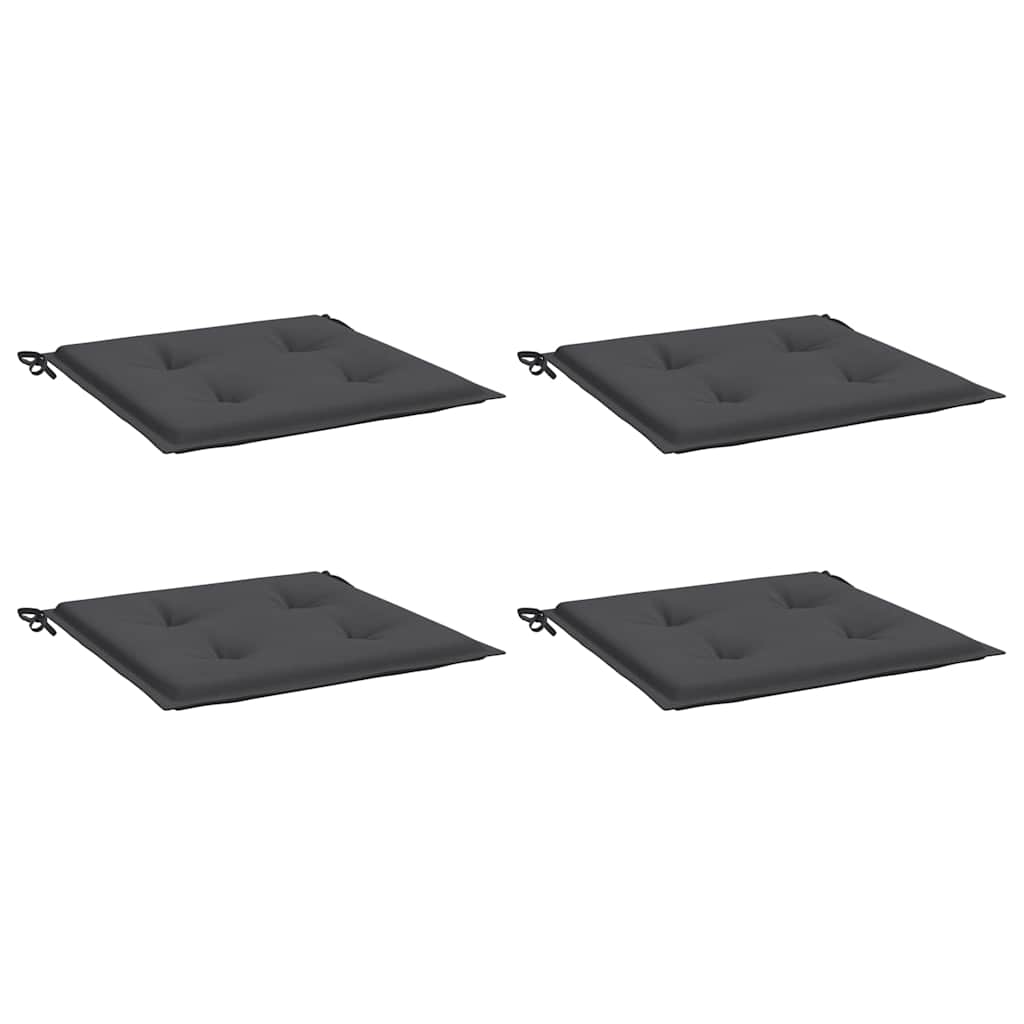 Garden Chair Cushions 4 pcs Anthracite 50x50x3 cm Oxford Fabric