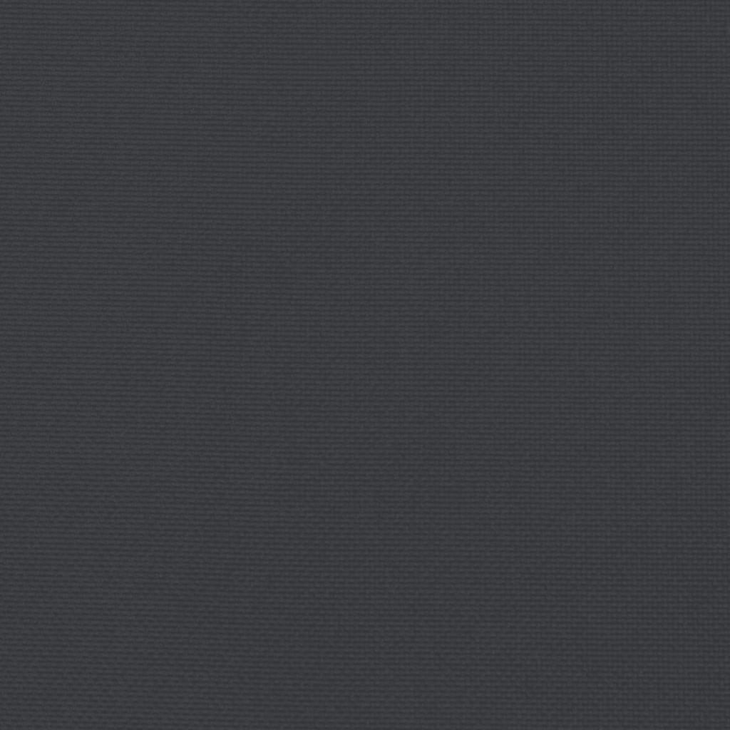 Garden Highback Chair Cushions 6 pcs Black 120x50x3 cm Fabric