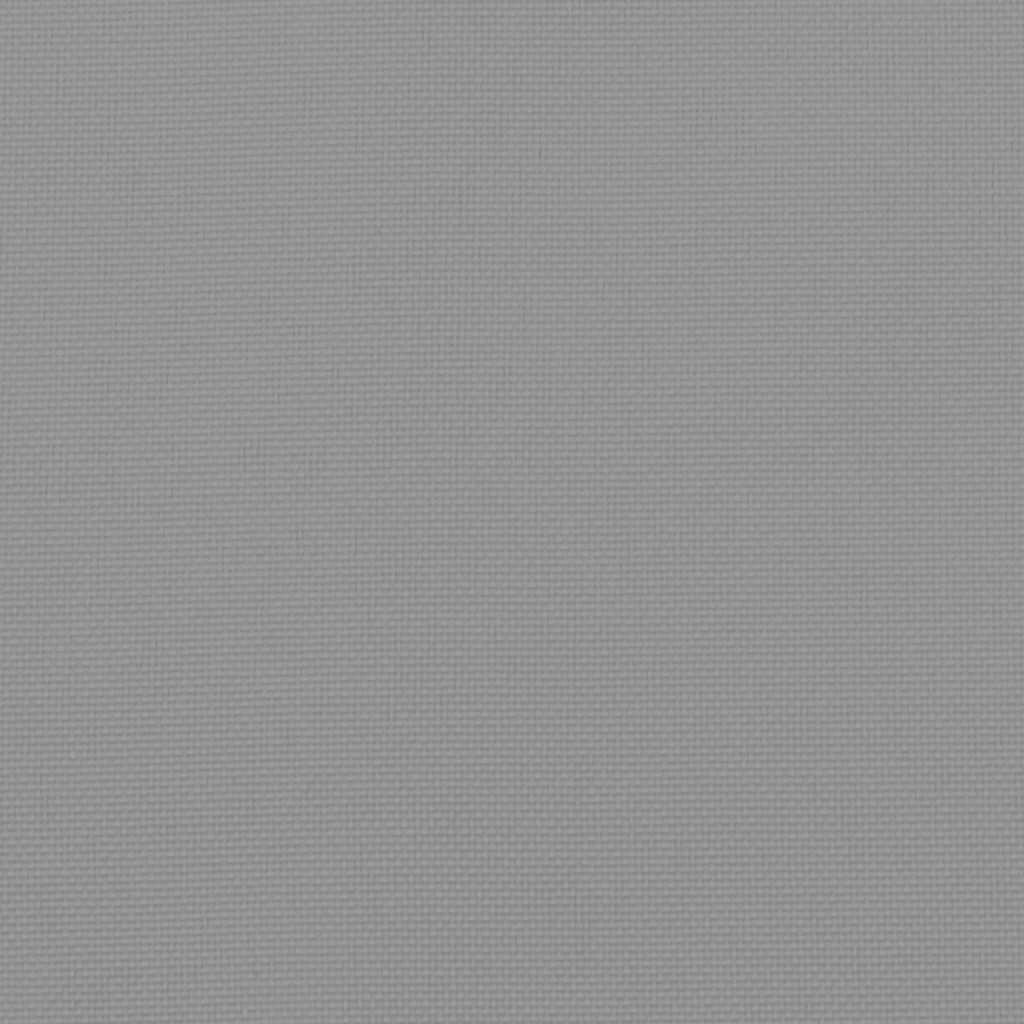 Sun Lounger Cushion Grey 186x58x4cm Oxford Fabric