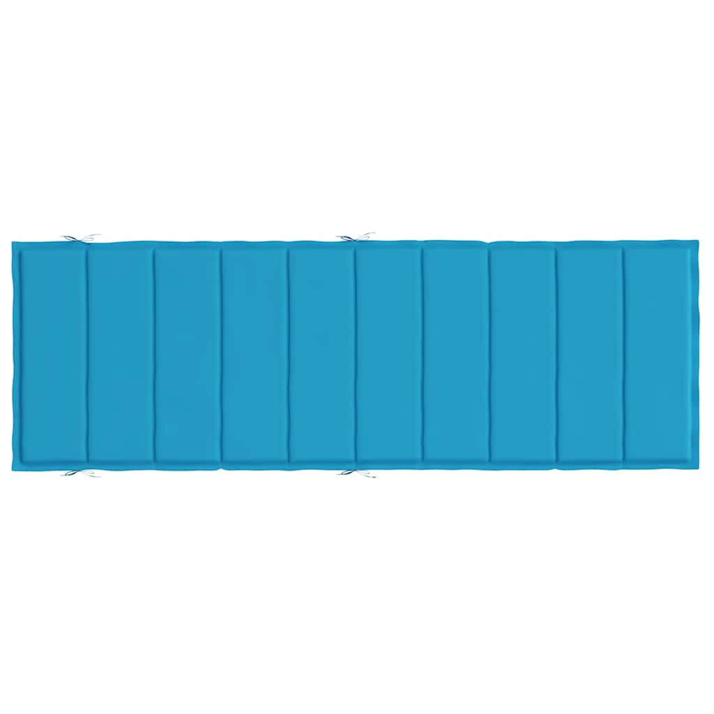 Sun Lounger Cushion Blue 186x58x4cm Oxford Fabric