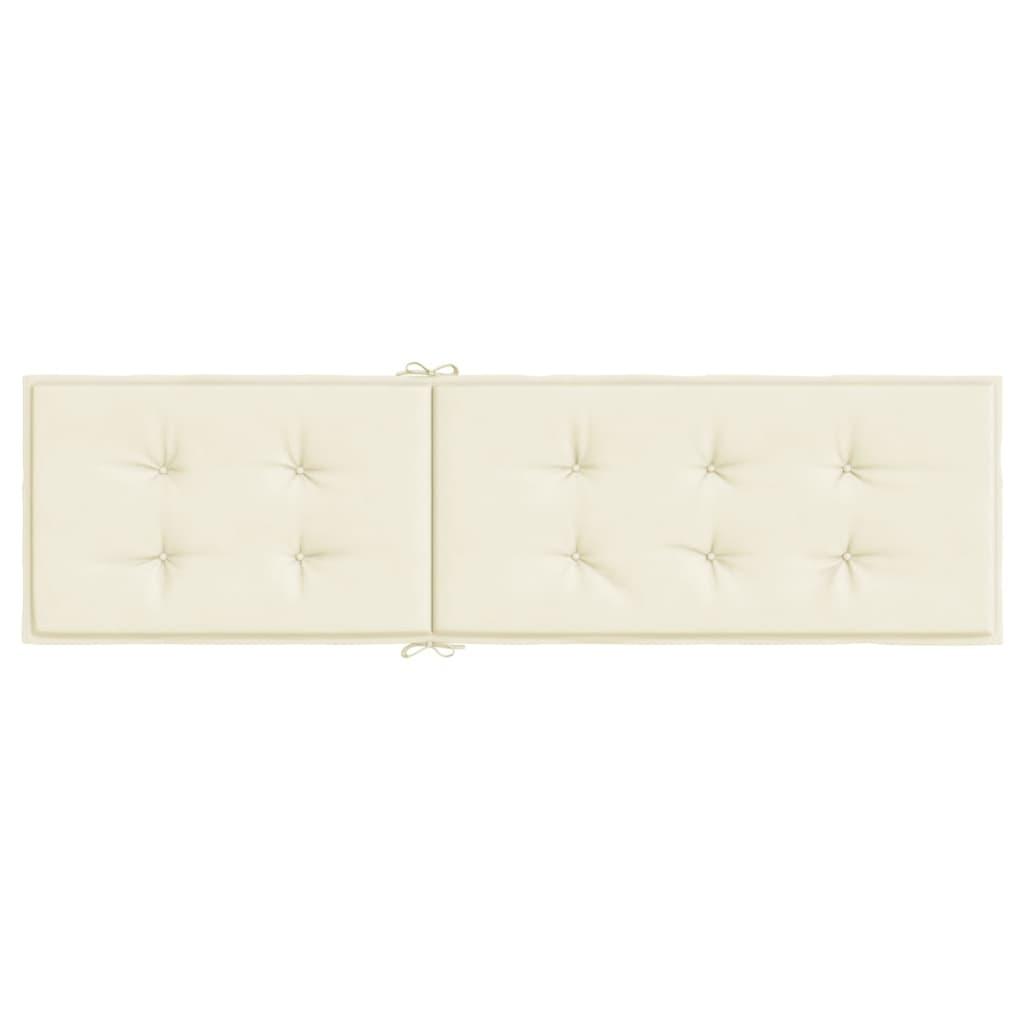 Deck Chair Cushion Cream (75+105)x50x4 cm