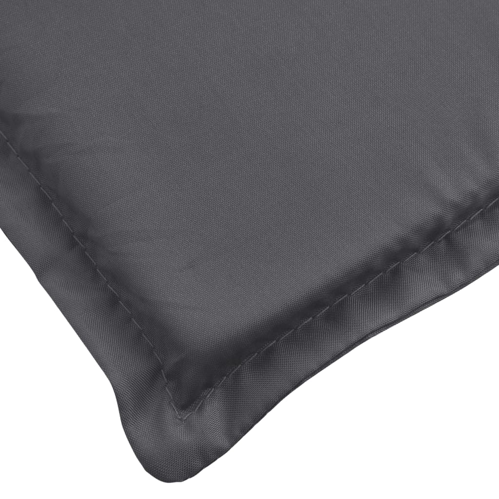 Sun Lounger Cushion Anthracite 200x50x3cm Oxford Fabric