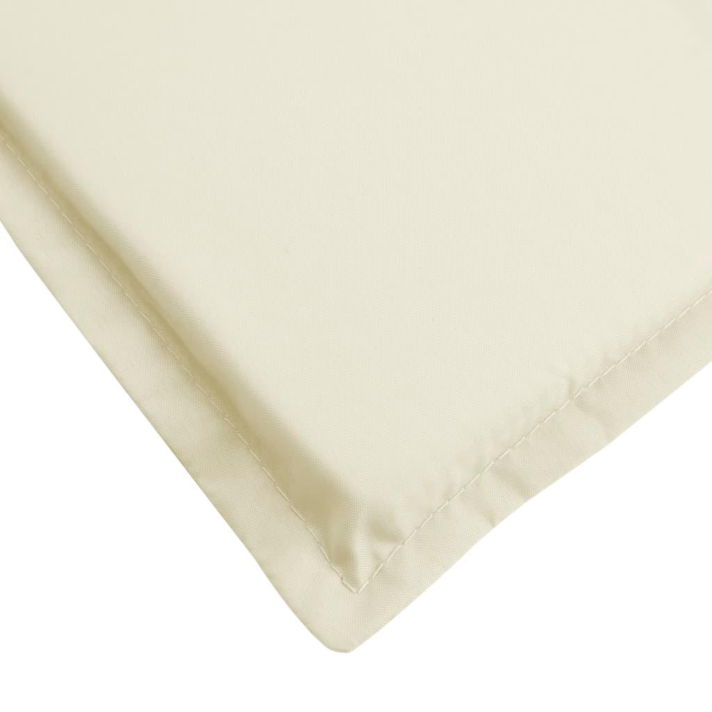 Sun Lounger Cushion Cream 200x50x3cm Oxford Fabric