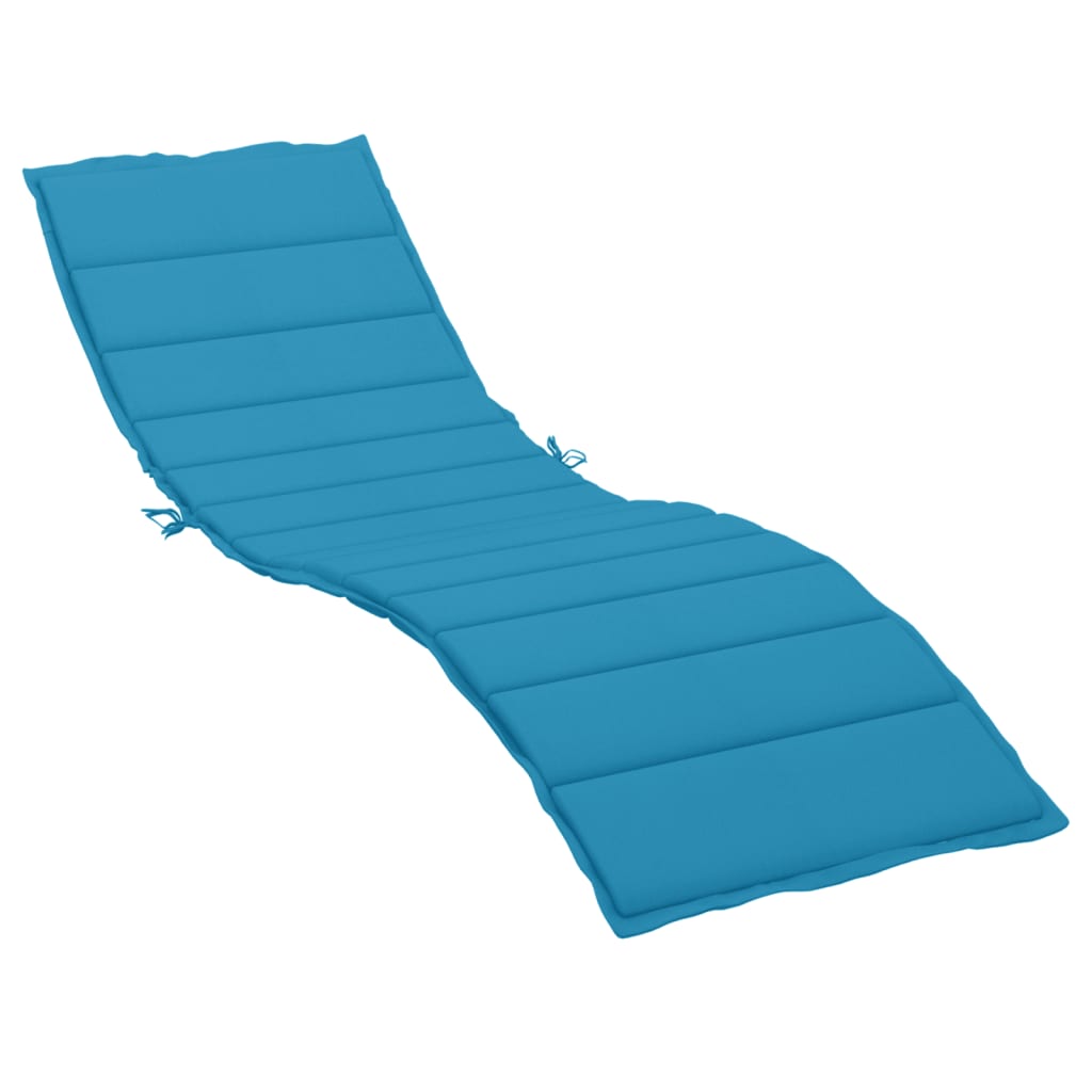 Sun Lounger Cushion Blue 200x50x3cm Oxford Fabric