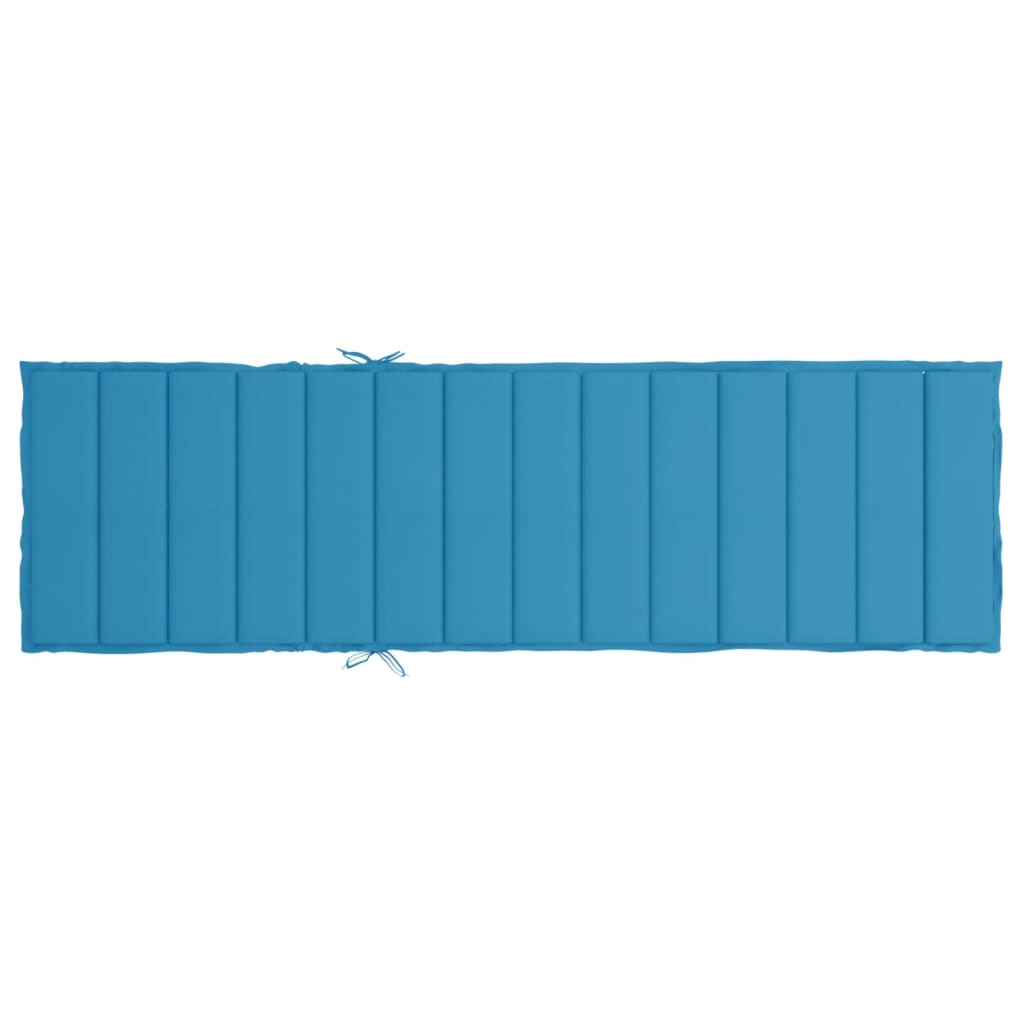Sun Lounger Cushion Blue 200x50x3cm Oxford Fabric