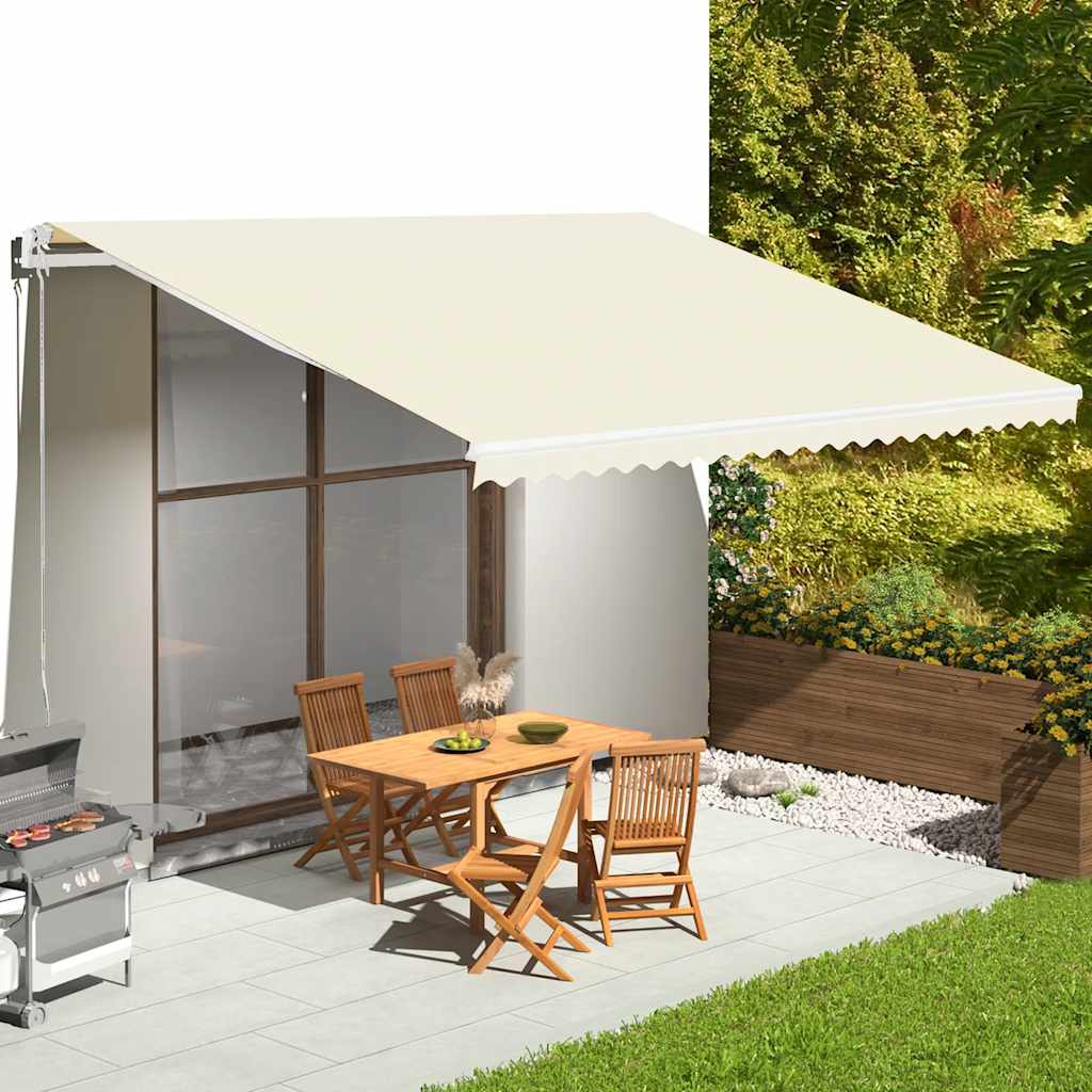 Awning Replacement Fabric Cream 500x350 cm Polyester