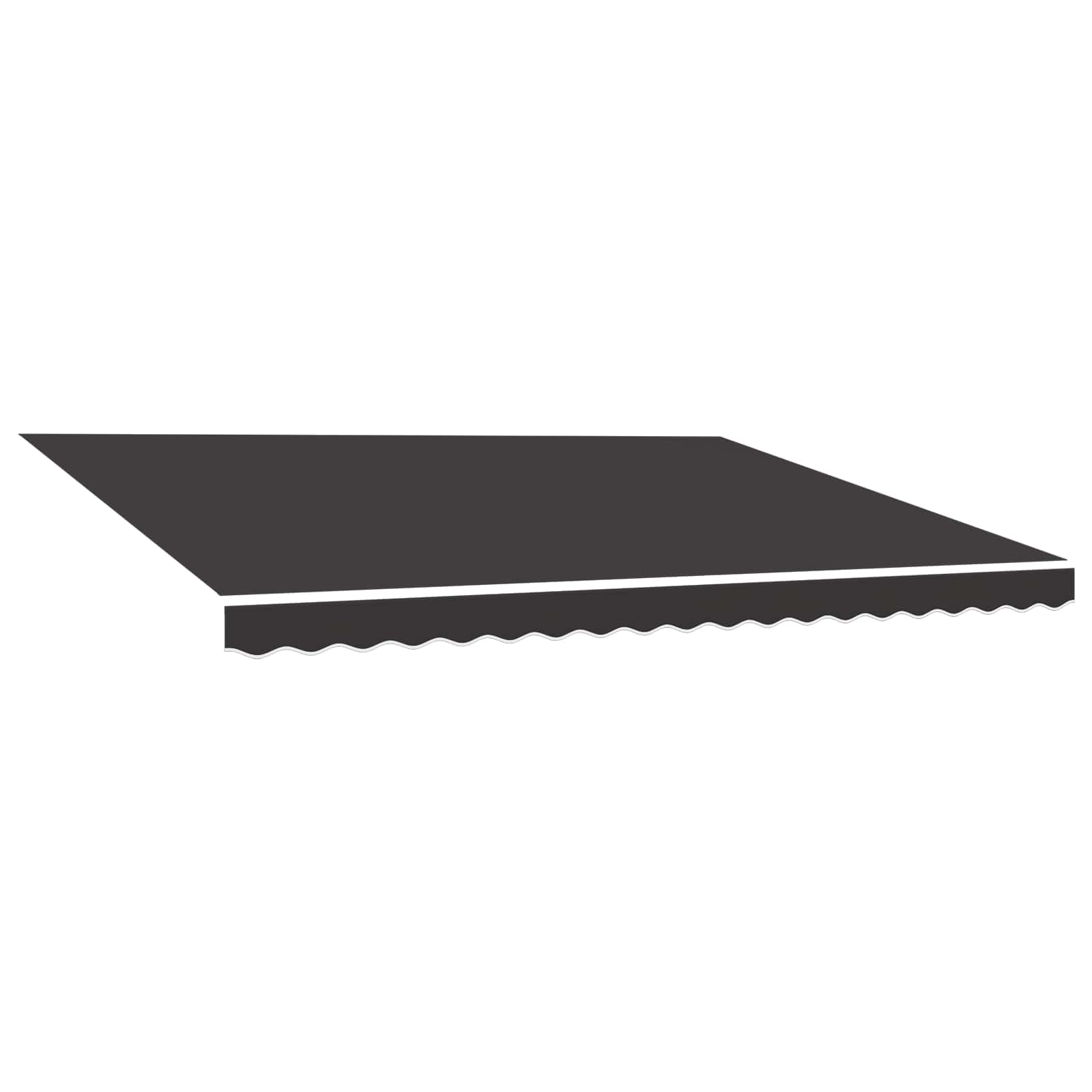 Awning Replacement Fabric Anthracite 400x350 cm Polyester