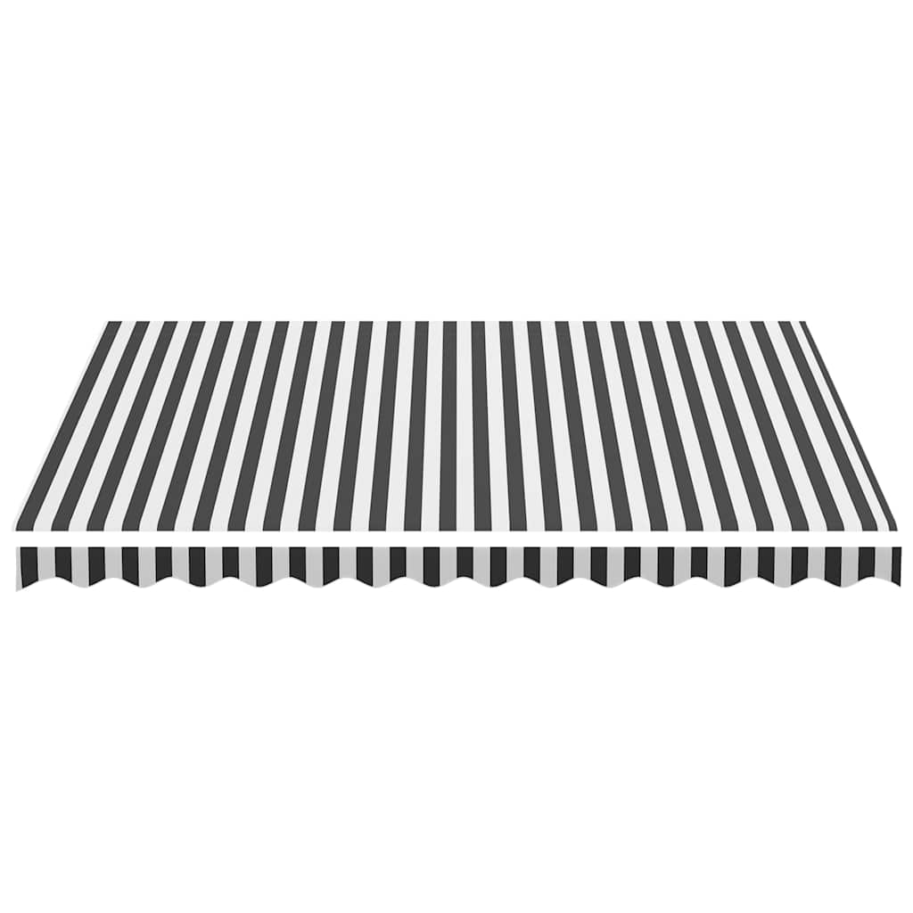 Awning Replacement Fabric Anthracite and White 350x250 cm