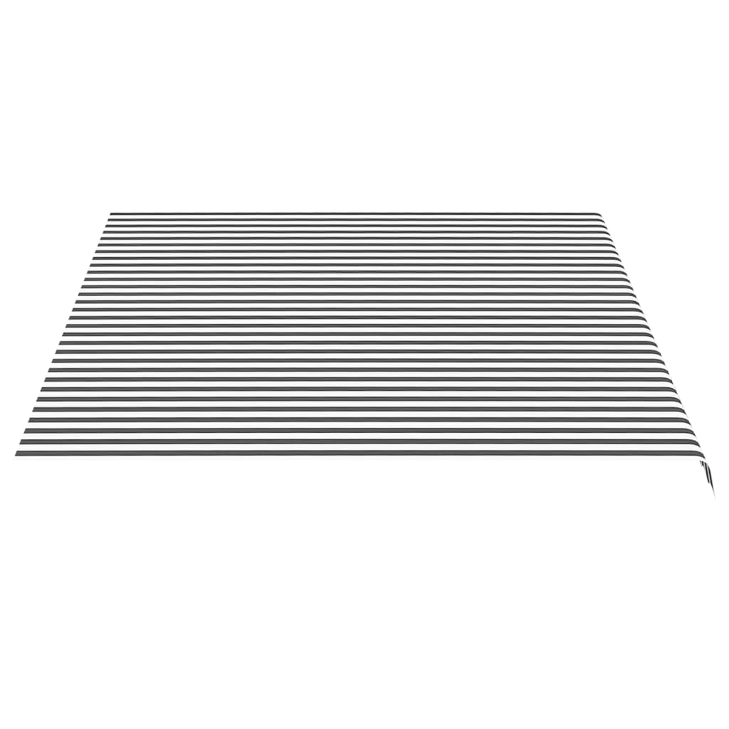 Awning Replacement Fabric Anthracite and White 450x350 cm Polyester