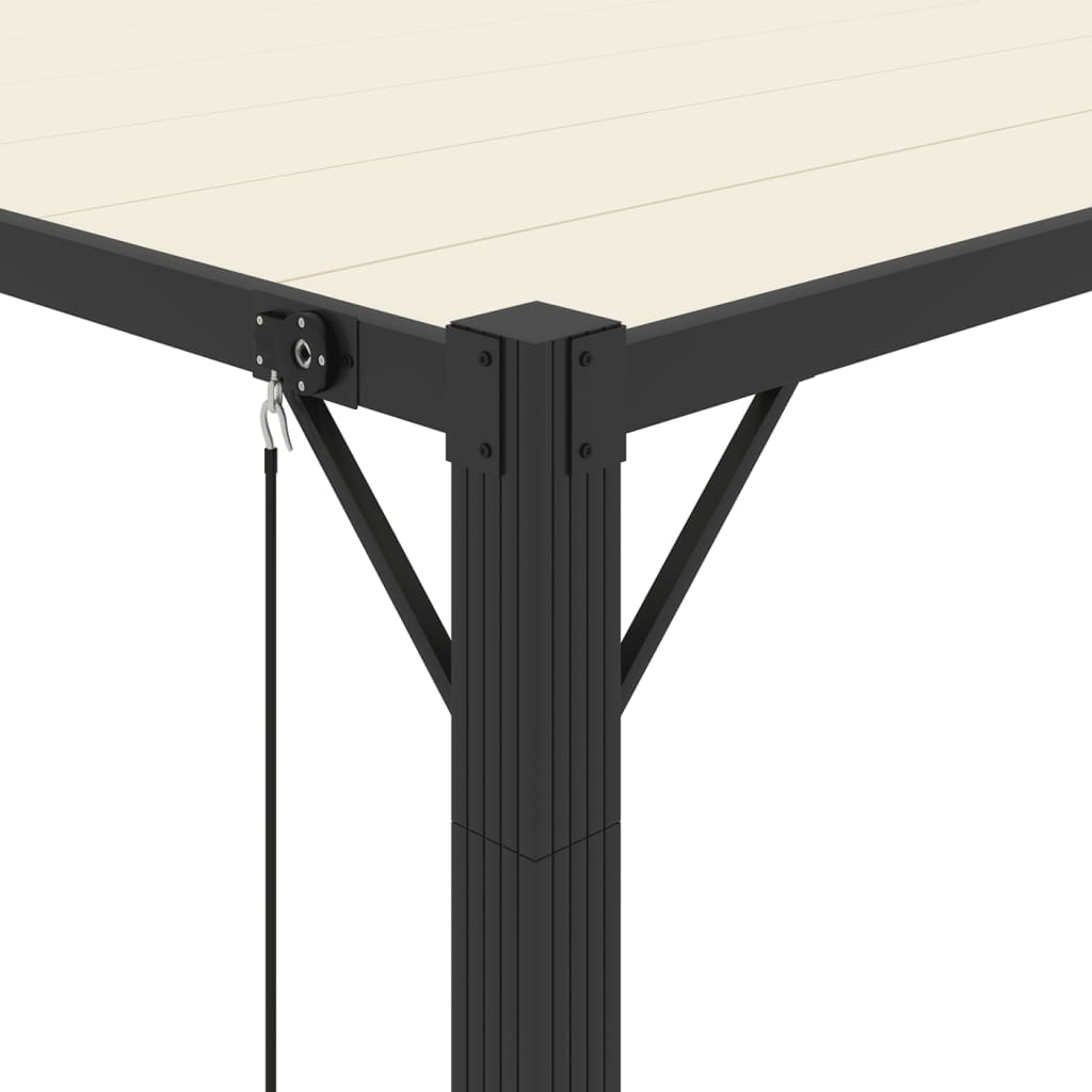 Gazebos 3 x 4 m Cream Fabric and Aluminium