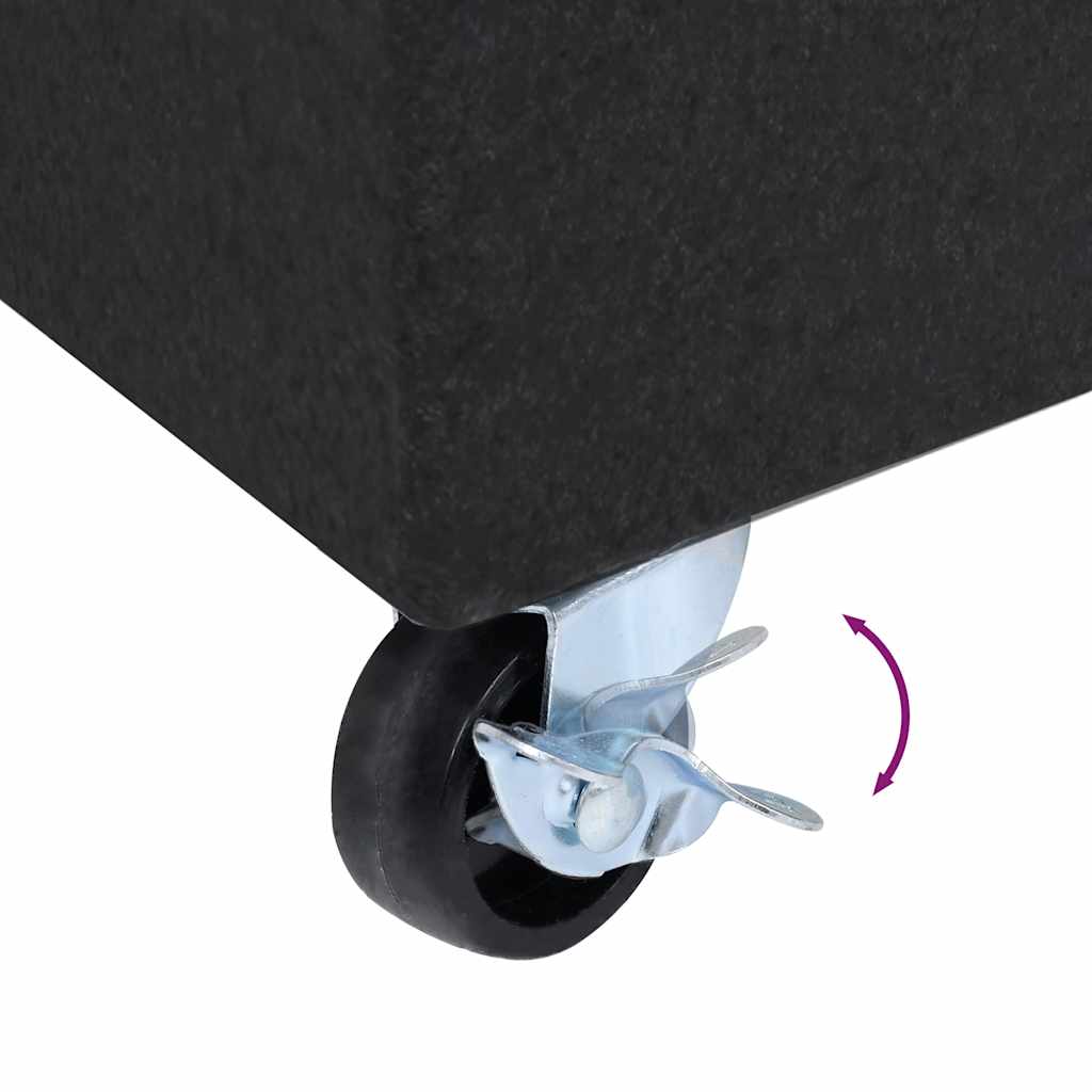 Umbrella Base Black 45x25x8 cm Granite