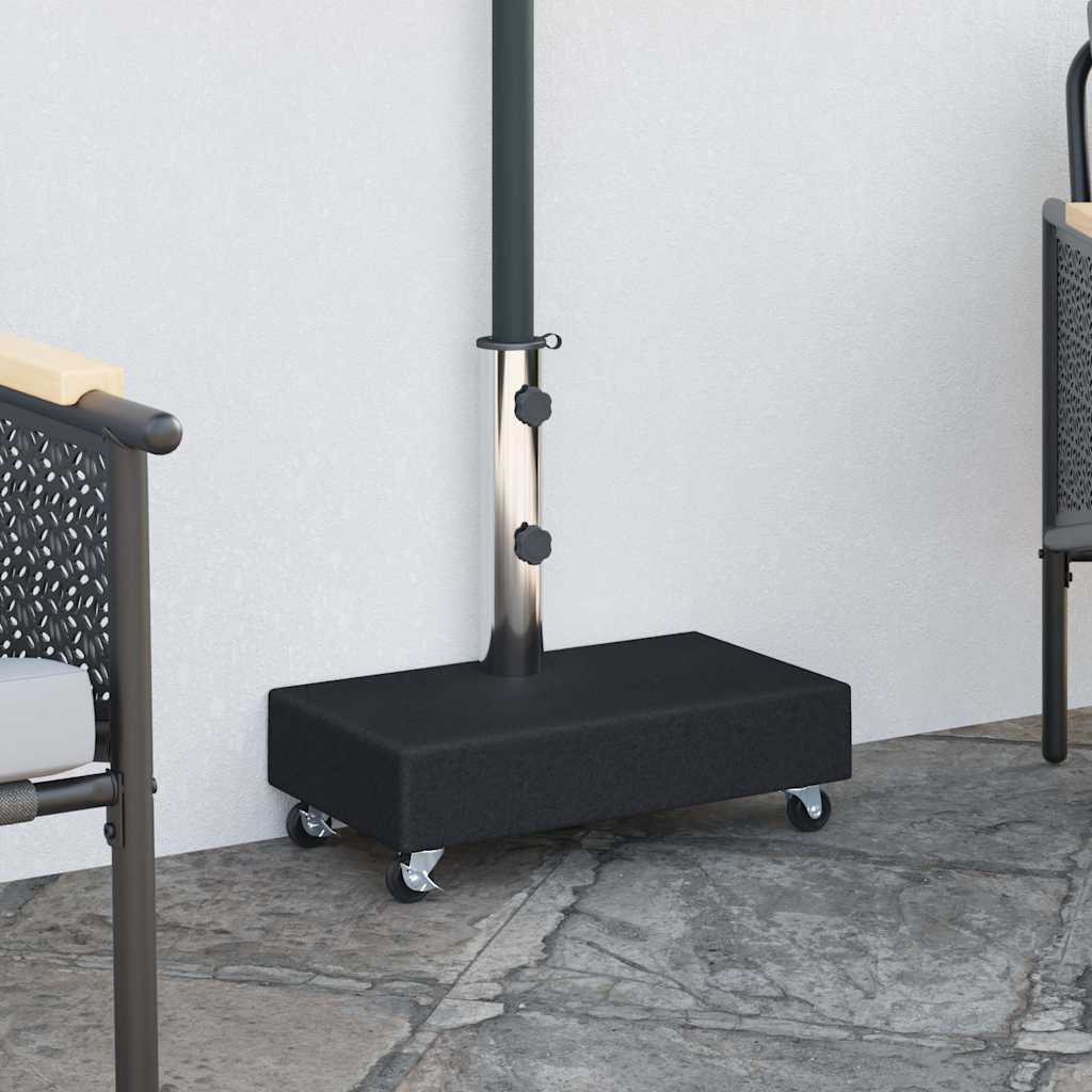 Umbrella Base Black 45x25x8 cm Granite
