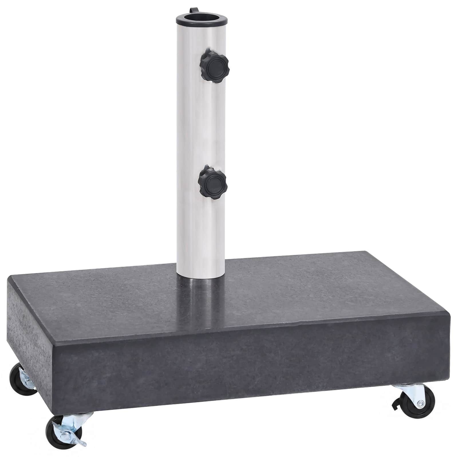 Umbrella Base Black 45x25x8 cm Granite