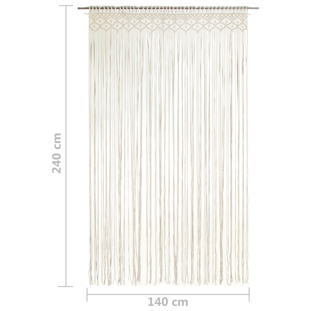 Macrame Curtain 140x240 cm Cotton