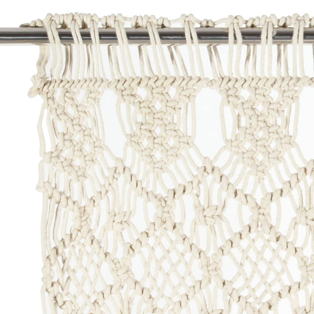 Macrame Curtain 140x240 cm Cotton