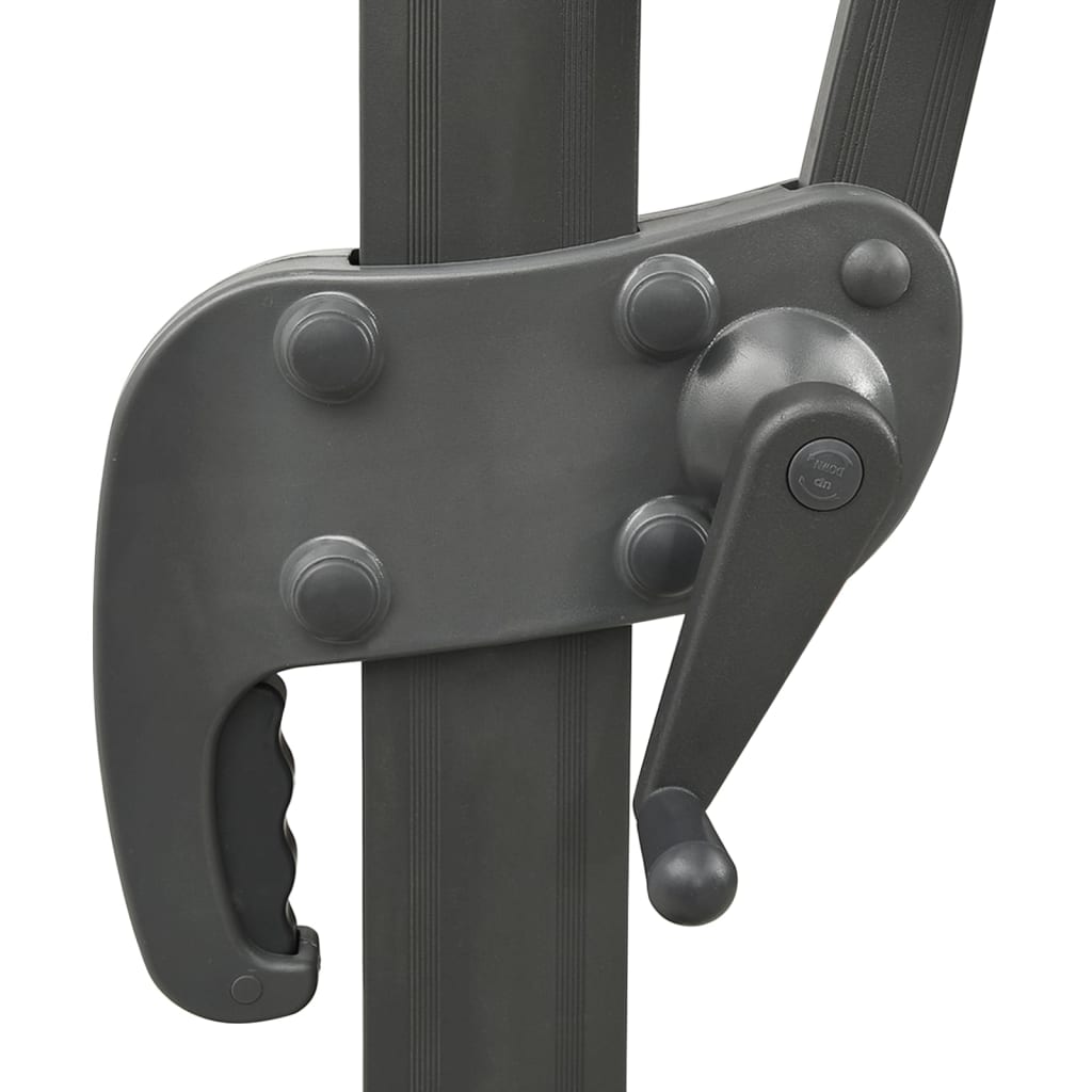 Cantilever Garden Parasol with Double Top Black 400x300 cm