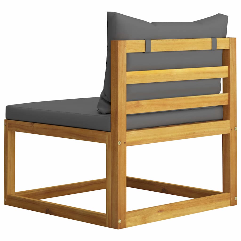 6 Piece Garden Lounge Set with Cushion Solid Acacia Wood