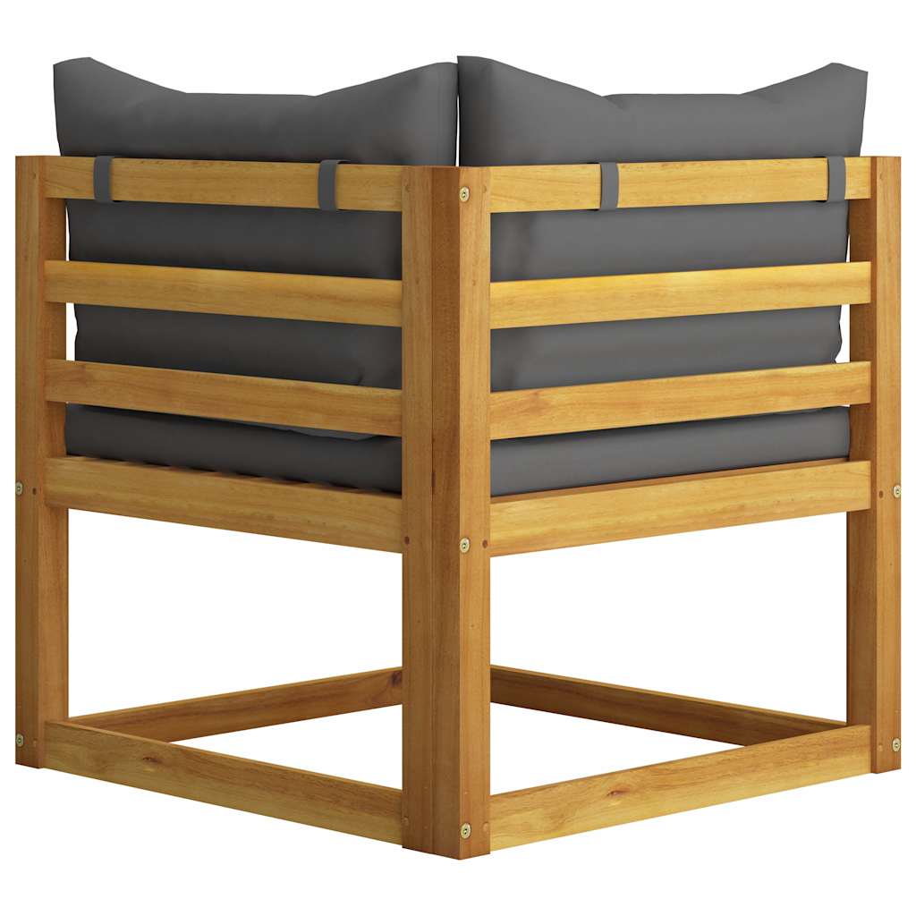 6 Piece Garden Lounge Set with Cushion Solid Acacia Wood