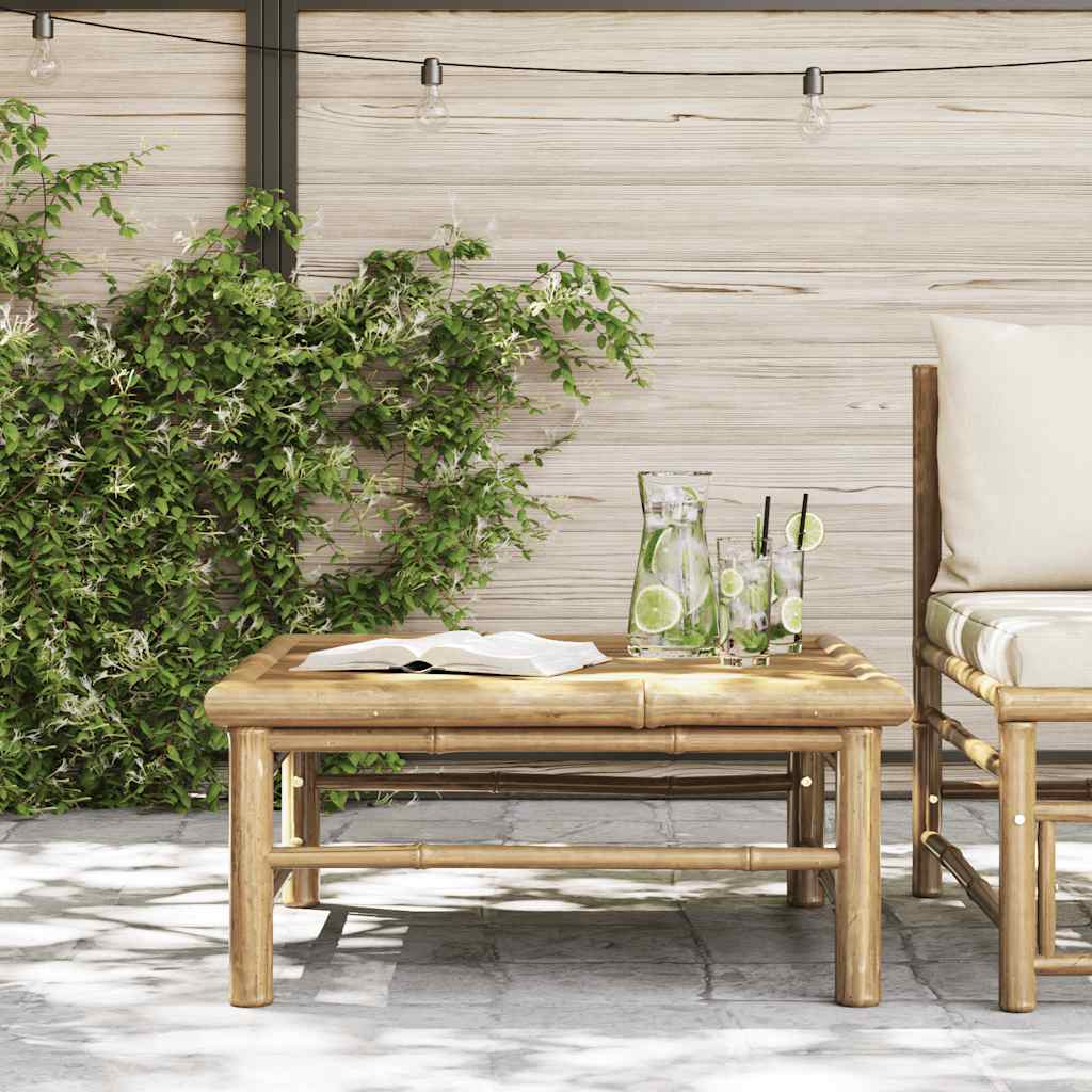 Garden Table 65x65x30 cm Bamboo